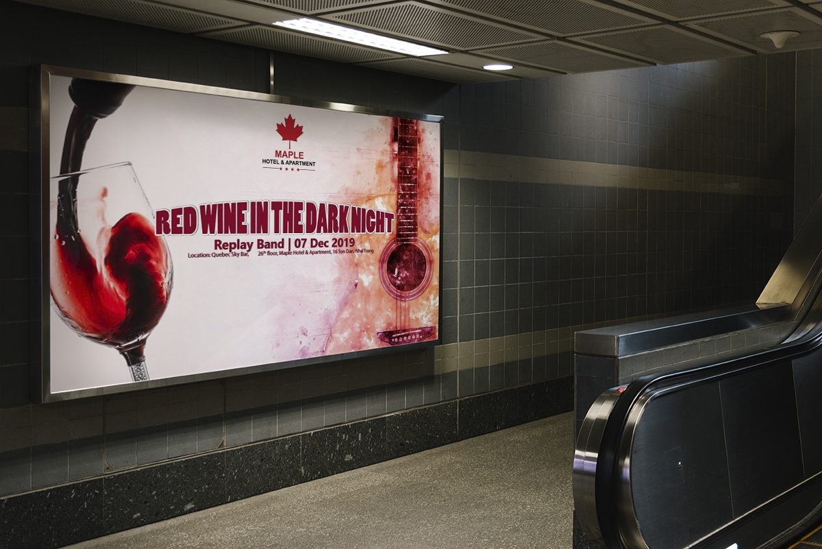 Passion for fashion signboard mockup